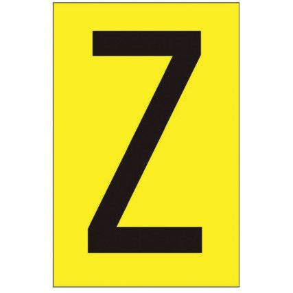 75MM YELLOW VINYL - CHARACTER 'Z'(PK-10)