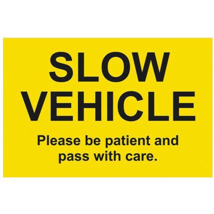 SLOW VEHICLE - SAV (600 X 400MM)