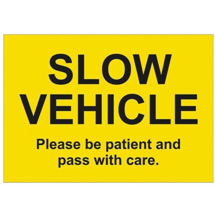 SLOW VEHICLE - SAV (210 X 148MM)