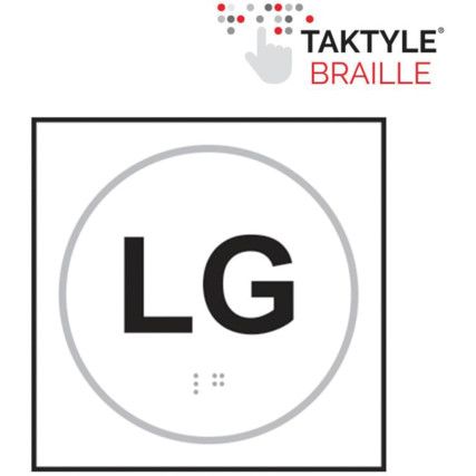 LG (TEXT) - TAKTYLE (150 X 150MM)