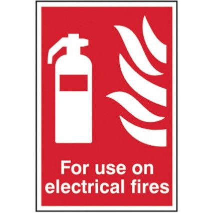 FOR USE ON ELECTRICAL FIRES -PVC(200 X 300MM)