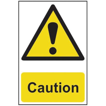 CAUTION - PVC (200 X 300MM)