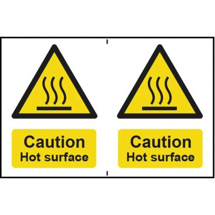 CAUTION HOT SURFACE - PVC (300X200MM)