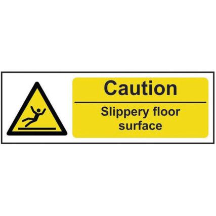 CAUTION SLIPPERY FLOOR SURFACE -RPVC (300 X 100MM)