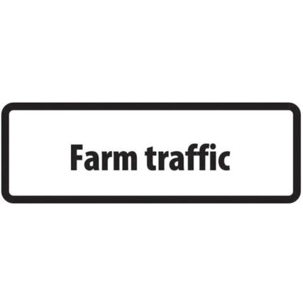 SUPPLEMENTARY PLATE 'FARMTRAFFIC'- ZIN (870 X 300MM)