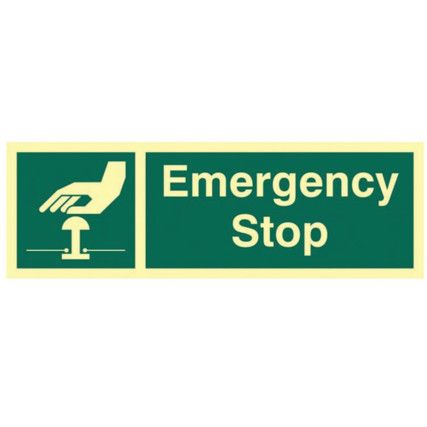 EMERGENCY STOP - PHS (300 X100MM)