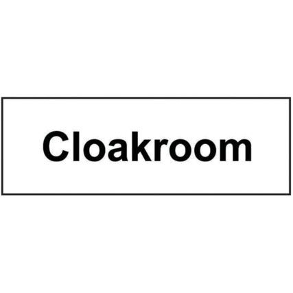 CLOAKROOM - RPVC (300 X 100MM)