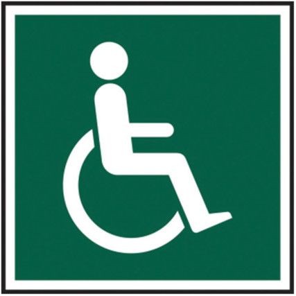 DISABLED SYMBOL - PVC (150X150MM)