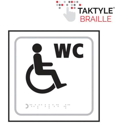 DISABLED WC SYMBOL - TAKTYLE(150X 150MM)