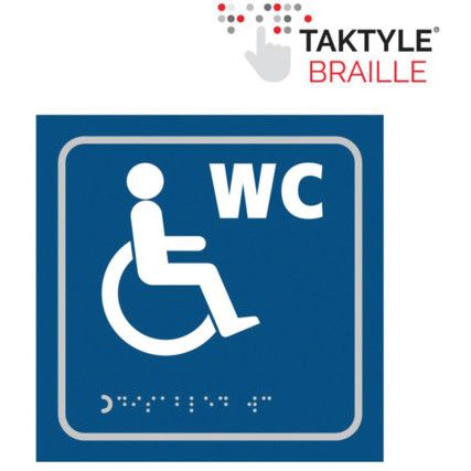 DISABLED WC SYMBOL - TAKTYLE(150X 150MM)