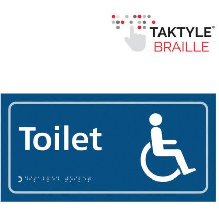 TOILET (WITH DISABLED SYMBOL)-TAKTYLE (300 X 150MM)