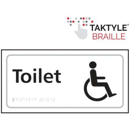 TOILET (WITH DISABLED SYMBOL)-TAKTYLE (300 X 150MM)