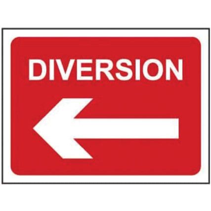 DIVERSION LEFT ARROW - QSIGN(1050 X 750MM)