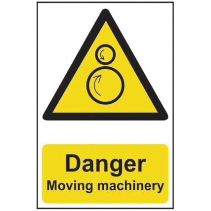 DANGER MOVING MACHINERY - PVC(200X 300MM)