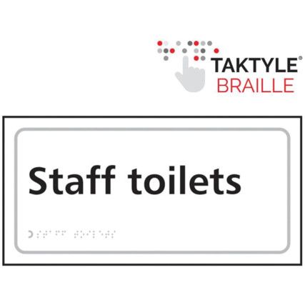 STAFF TOILETS - TAKTYLE (300X150MM)