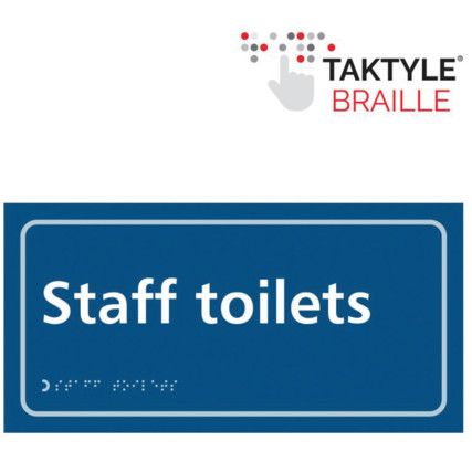 STAFF TOILETS - TAKTYLE (300X150MM)