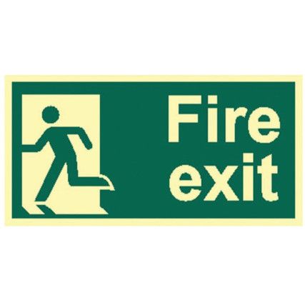 FIRE EXIT (MAN LEFT) - PHS (300X150MM)