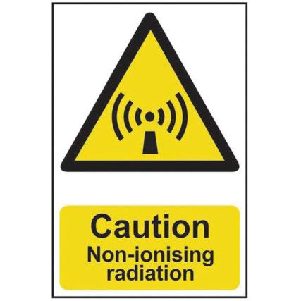 CAUTION NON-IONISING RADIATION -PVC (200 X 300MM)