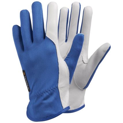 TEGERA 30 GOATSKIN CAT.II GLOVES BLUE/WHITE SZ-12 (PR)