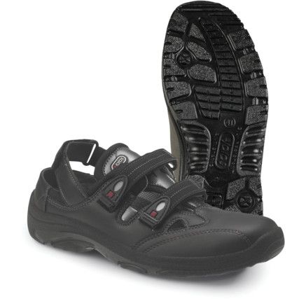 JALAS 5042 CARE O1, SRC NON-SAFETY SANDAL BLACK SZ-36 UK-3