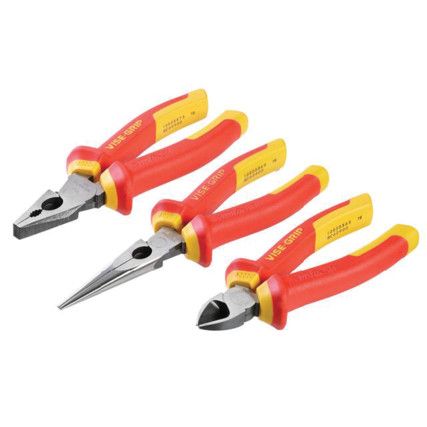 Combination VDE Pliers Set, 3 Pieces