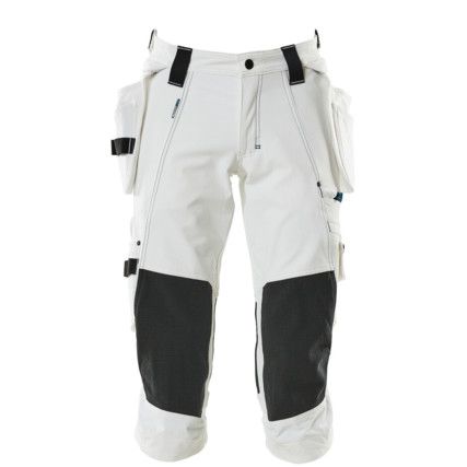 3/4 LENGTH TROUSERS WITH HOLSTER POCKETS WHITE (W27)