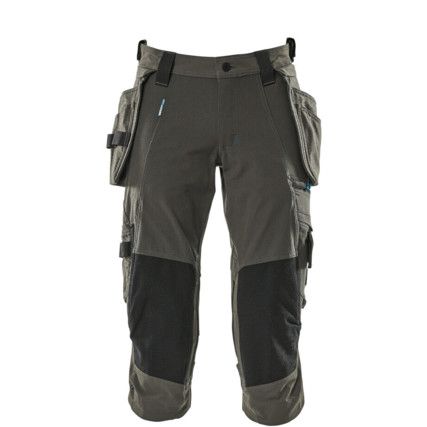 3/4 LENGTH TROUSERS WITH HOLSTER POCKETS DARK ANTHRACITE (W29.5)