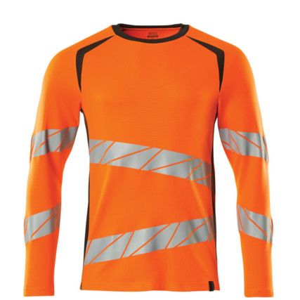 ACCELERATE SAFE T-SHIRT, LONG-SLEEVED HI-VIS ORANGE/DARK ANTHRACITE (XL(1 PCS.))