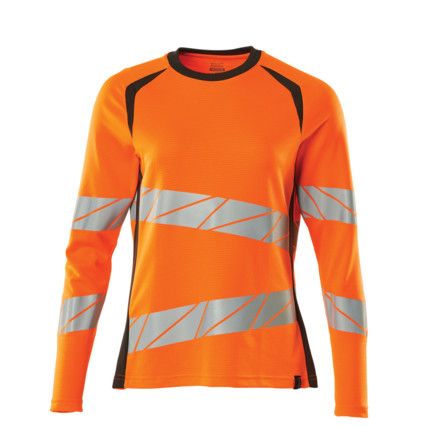 ACCELERATE SAFE T-SHIRT, LONG-SLEEVED HI-VIS ORANGE/DARK ANTHRACITE (2XL(1 PCS.))