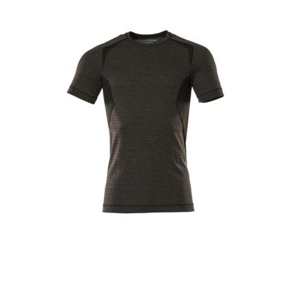 FUNCTIONAL UNDER SHIRT, SHORT-SLEEVED DARK ANTHRACITE/BLACK (XS)