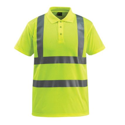 BOWEN POLO SHIRT HI-VIS YELLOW (S)