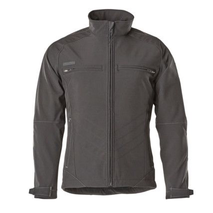 UNIQUE, Dresden, Soft Shell Jacket, Unisex, Black, Polyester, S