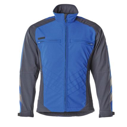 UNIQUE, Dresden, Soft Shell Jacket, Reusable, Men, Royal Blue/Navy Blue, Polyester, M