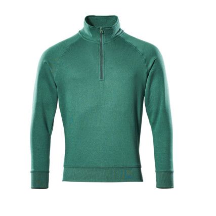 NANTES SWEATSHIRT WITH HALF ZIP GREEN (XS)