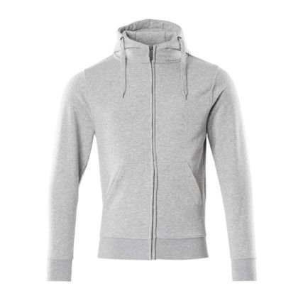 GIMONT HOODIE WITH ZIPPER GREY-FLECKED (XS)