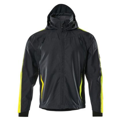 GANDIA OUTER SHELL JACKET BLACK/HI-VIS YELLOW (S)