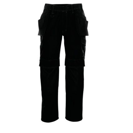 SPRINGFIELD TROUSERS WITH HOLSTER POCKETS BLACK (L30W30.5)