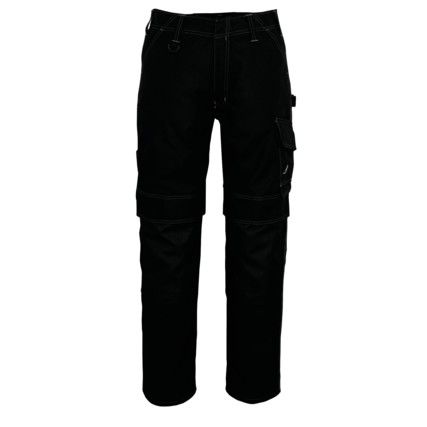 HOUSTON TROUSERS WITH KNEEPAD POCKETS BLACK (L30W28.5)