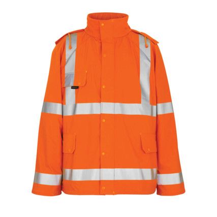 FELDBACH RAIN JACKET HI-VIS ORANGE (XS)