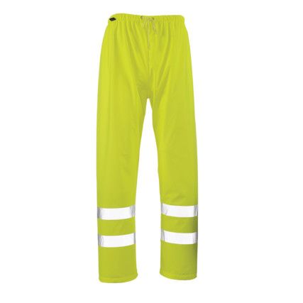 WOLFSBERG RAIN TROUSERS HI-VIS YELLOW (XS)