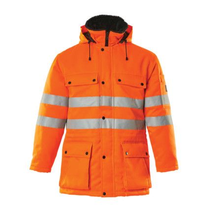 QUEBEC PARKA JACKET HI-VIS ORANGE (XS)