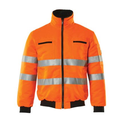 ALASKA PILOT JACKET HI-VIS ORANGE (S)