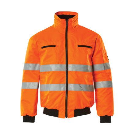 ST MORITZ PILOT JACKET HI-VIS ORANGE (S)