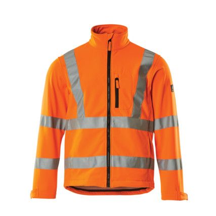 CALGARY SOFTSHELL JACKET HI-VIS ORANGE (S)