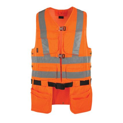 YORKTON TOOL VEST HI-VIS ORANGE (S)