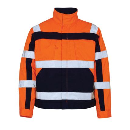 CAMETA JACKET HI-VIS ORANGE/NAVY(S)