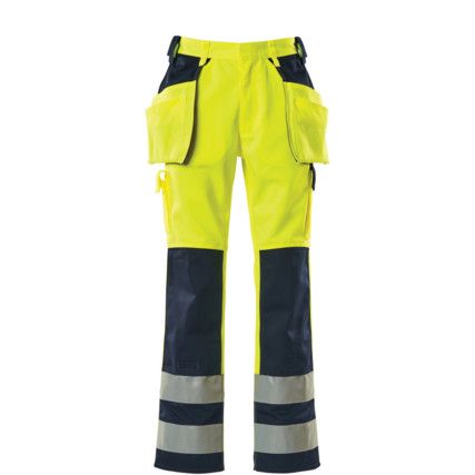 ALMAS TROUSERS WITH HOLSTER POCKETS HI-VIS YELLOW/NAVY (L32W29.5)