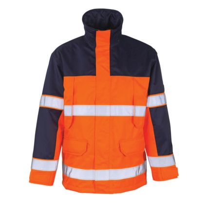 SAVONA PARKA JACKET HI-VISORANGE/NAVY (3XL)