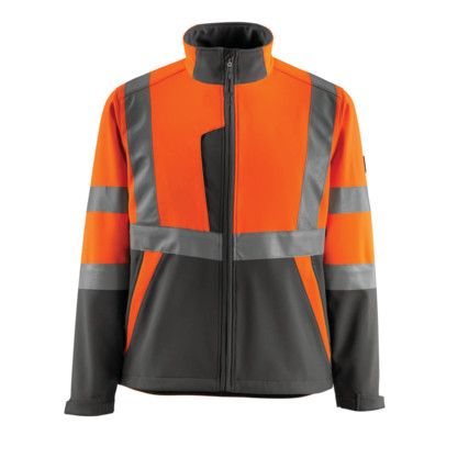 KIAMA SOFTSHELL JACKET HI-VISORANGE/DARK ANTHRACITE (S)