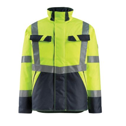 PENRITH WINTER JACKET HI-VISYELLOW/DARK NAVY (M)